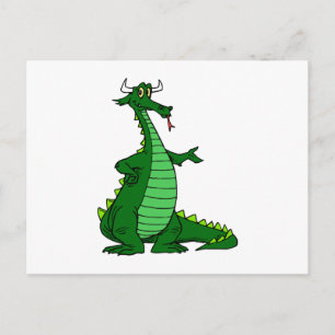 Cartão Postal Bobo Dragon Green