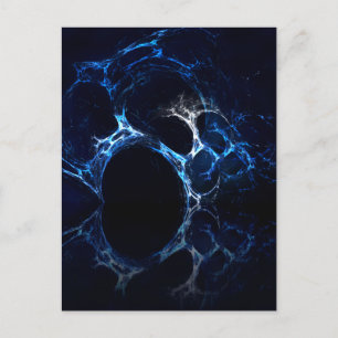 Cartão Postal Boca-Caverna Azul-Ligada, Arte Fractal.