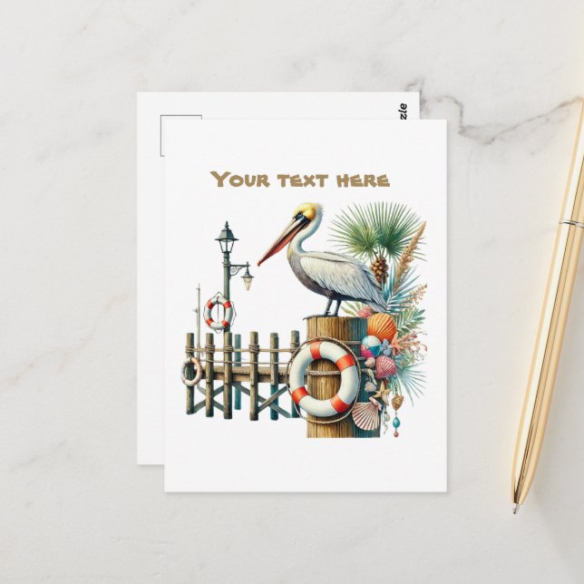 Cartão Postal Boca de texto para a praia (Frente/Verso In Situ)