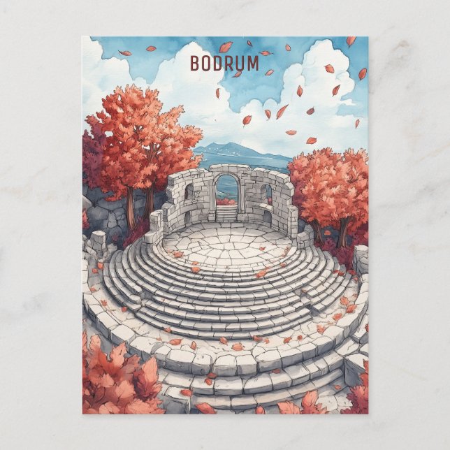 Cartão Postal Bodrum Turkiye (Frente)