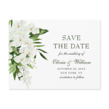 Boêmia Boêmia Branca Casamento Floral Salvar Data