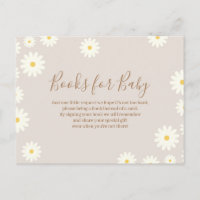 Bohemian Daisy Floral Books para Cartaz