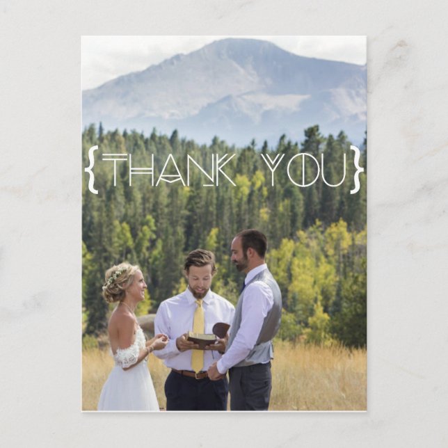 Cartão Postal Bohemian Tribal Obrigado Cartão-Postal (Frente)