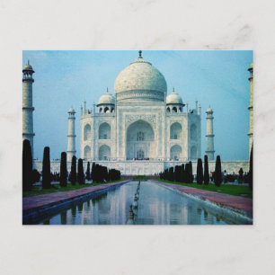 Cartão Postal Bohemian viagem India Agra Vintage Taj Mahal