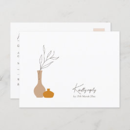 Cartão Postal Boho Minimalist Vases | Solicitação de Música + Es
