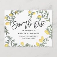 Boho Watercolor Lemon Wreath Summer Salva a Data