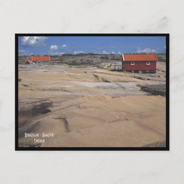 Cartão Postal Bohuslän, Ramsvik - vista panorâmica da Suecia (Frente)