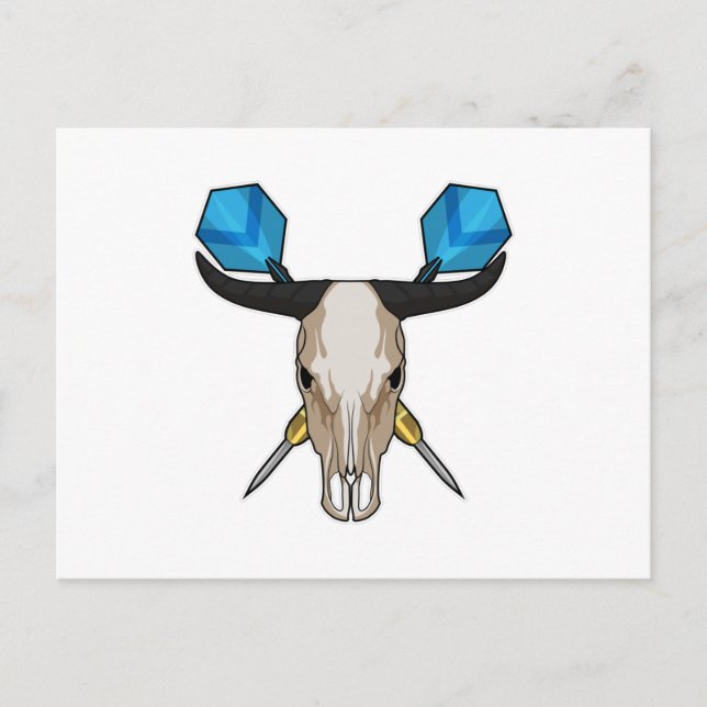 Cartão Postal Boi em Dardos com Dardo (Frente)