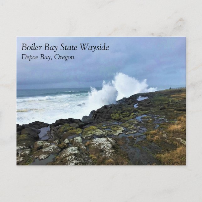 Cartão Postal Boiler Bay State Wayside, Depoe Bay, Oregon Postca (Frente)