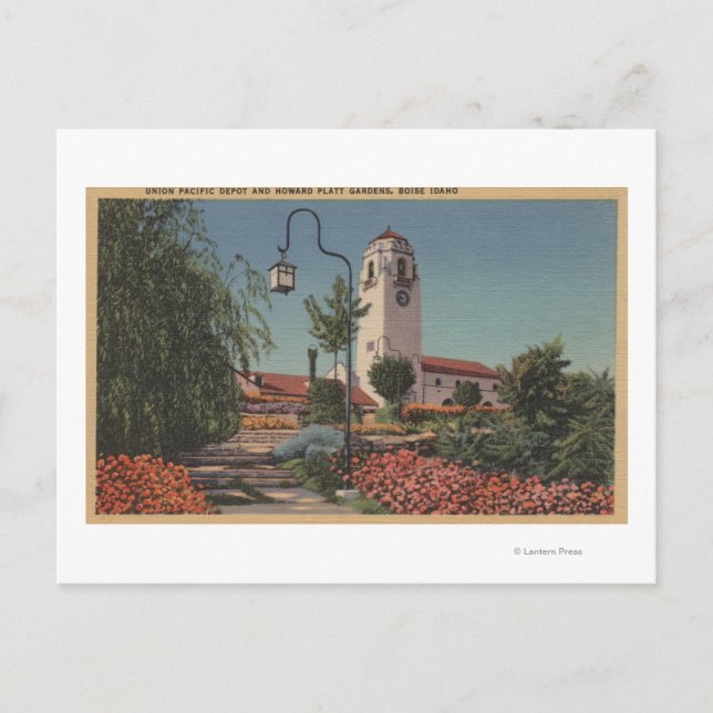 Cartão Postal Boise, ID - View of Union Pacific (Frente)