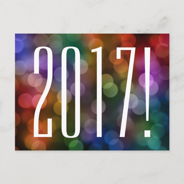 Cartão Postal Bokeh 2017 (Frente)