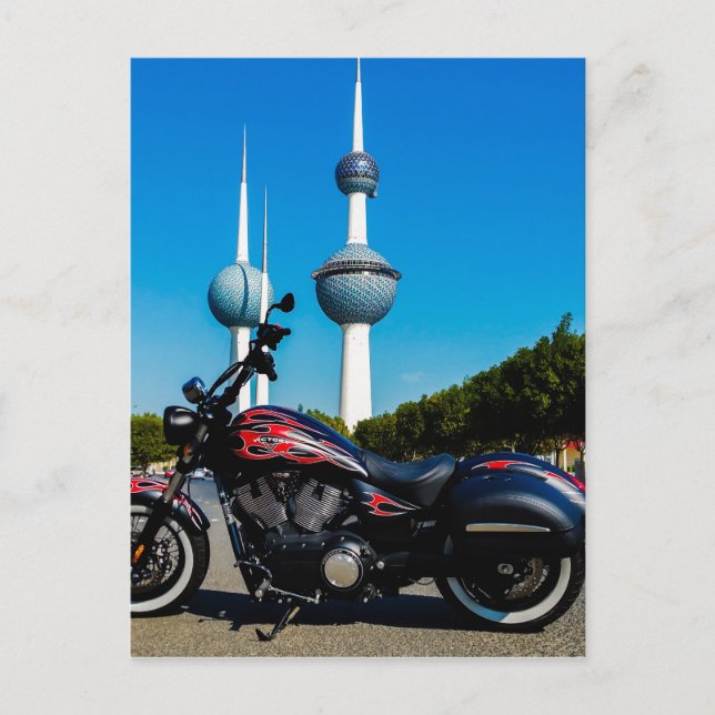 Cartão Postal Bola alta vitória nas torres do Kuwait (Frente)