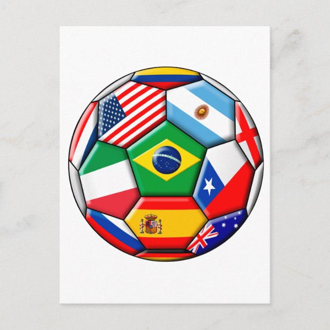 Cartão Postal Bola com sinalizadores (Frente)