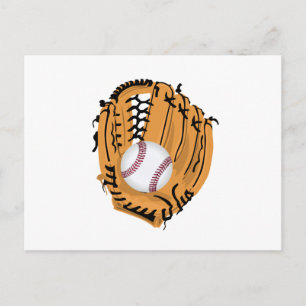 Cartão Postal Bola de basebol Mitt