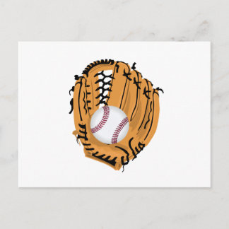 Cartão Postal Bola de basebol Mitt