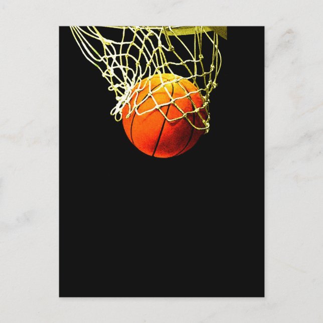 Cartão Postal Bola de Basquete (Frente)
