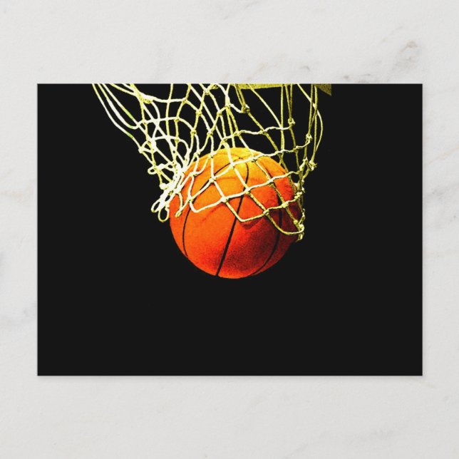 Cartão Postal Bola de Basquete (Frente)