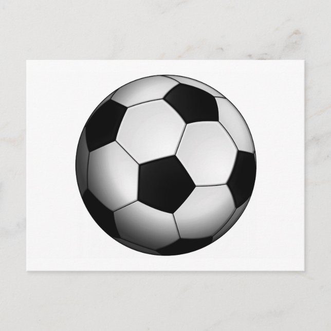 Cartão Postal Bola de futebol (Frente)