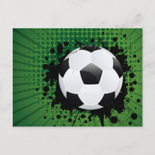 Cartão Postal Bola de Futebol nos Rays