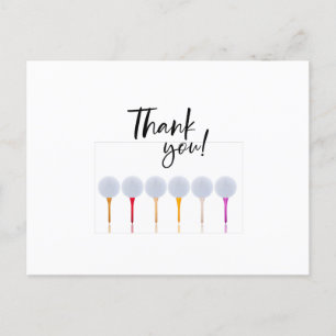 Cartão Postal Bola de golfe em tee