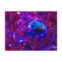 Bola de Natal Azul, Árvore Roxa