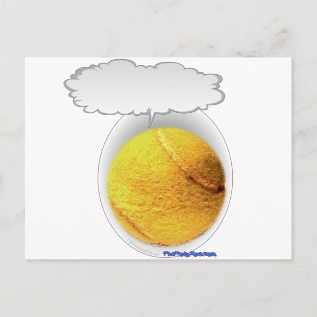 Cartão Postal Bola de Tênis (Frente)