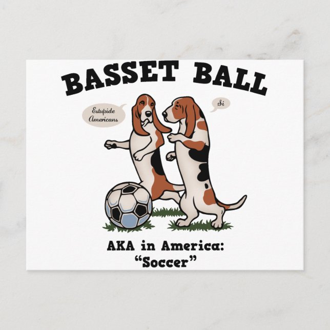 Cartão Postal Bola do Basset (Frente)