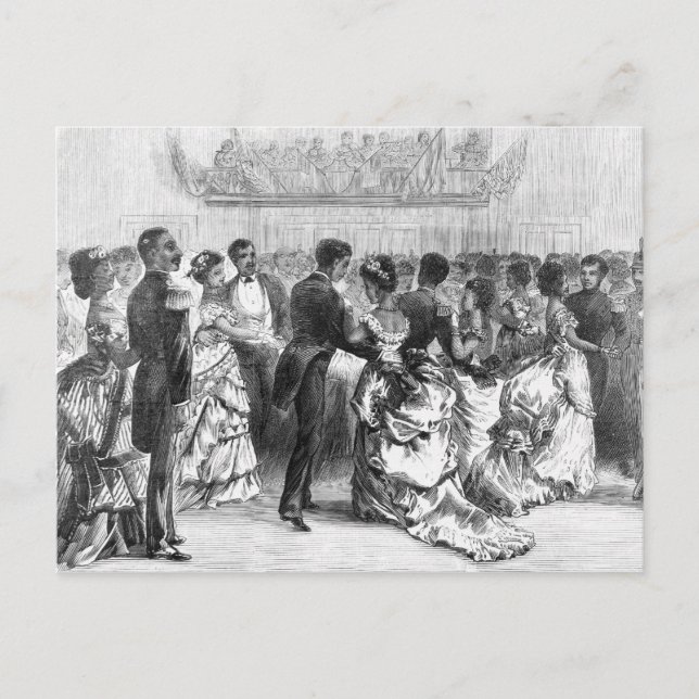 Cartão Postal Bola Militar Africana Americana (Frente)