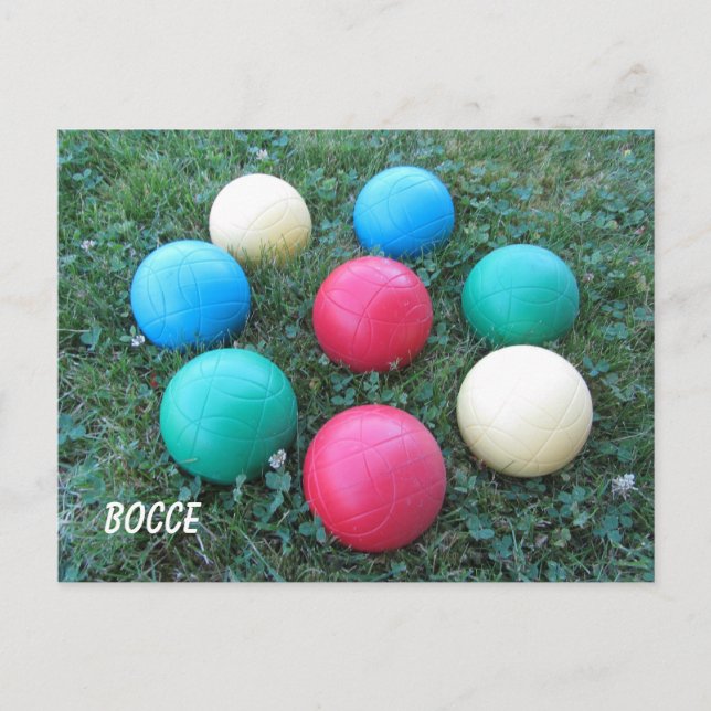 Cartão Postal Bolas de Bocha (Frente)
