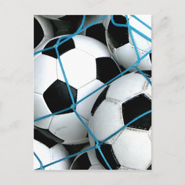 Cartão Postal Bolas de futebol (Frente)