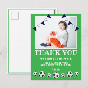 Cartão Postal Bolas de Futebol Foto Esportiva de Aniversário Obr