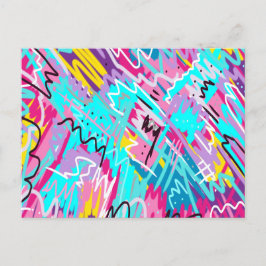 Cartão Postal Bold Expresse Abstrato Art