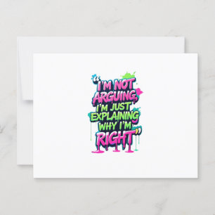 Cartão Postal Bold Funny Cote Neon Grafite