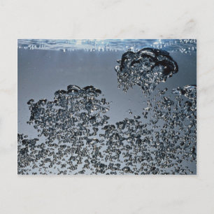 Cartão Postal Bolhas de água inspiradoras