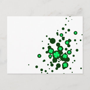 Cartão Postal bolhas de shamrock