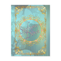 Bolhas de Teal Suave Elegante