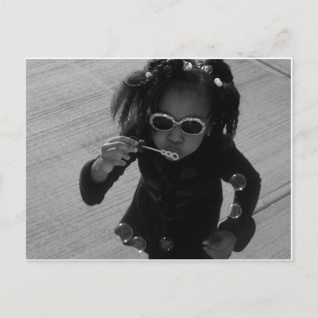 Cartão Postal Bolhas sopradoras (Frente)