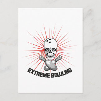Cartão Postal Boliche Extreme - Caveira e Pinos Cruzados
