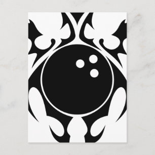 Cartão Postal boliches. tribal.