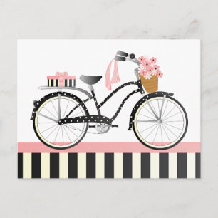 Cartão Postal bolinhas Bike