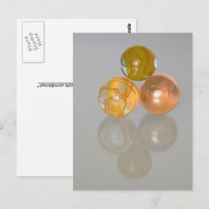 Cartão postal - bolinhas de gude laranjas