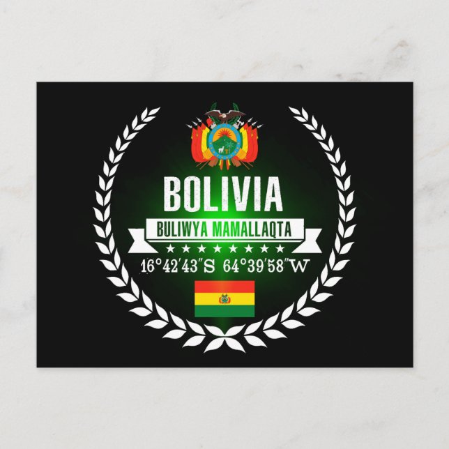 Cartão Postal Bolívia (Frente)