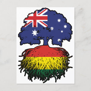 Cartão Postal Bolívia Austrália, Bolívia, Raízes de Árvore da Au
