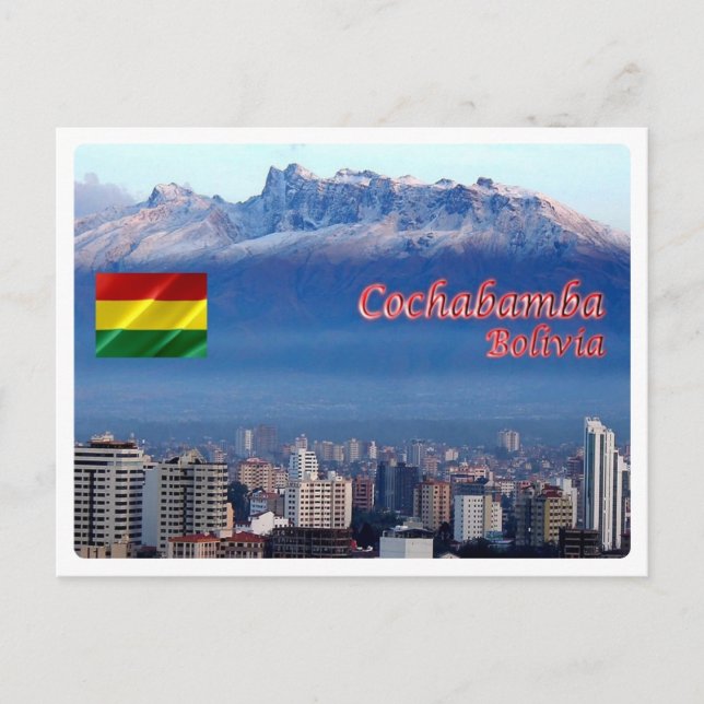 Cartão Postal Bolívia - Cochabamba - Cordillera Tunari - (Frente)