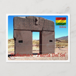 Cartão Postal Bolívia - Tiahuanaco - Puerta del Sol -