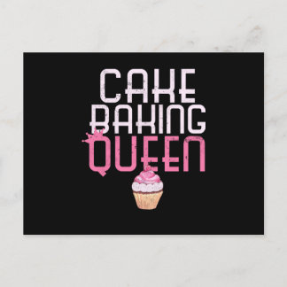 Cartão Postal bolo assado rainha cupcake padaria pastelaria