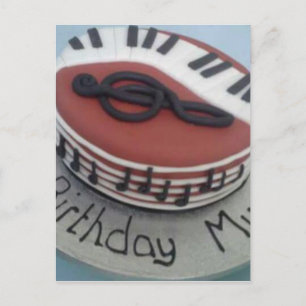 Cartão Postal Bolo da mãe do feliz aniversario