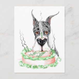 Cartão Postal Bolo de aniversário de Merle Dane