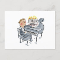 Bolo de Aniversário de Piano
