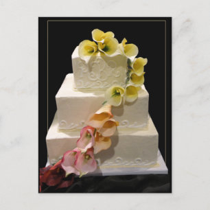 Cartão Postal Bolo de casamento da Lily Calla